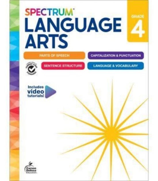 Cover for Spectrum · Spectrum Language Arts Workbook Grade 4 (Pocketbok) (2024)