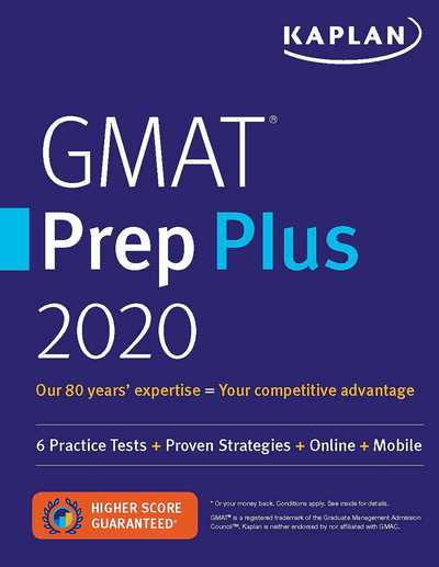 Cover for Kaplan Test Prep · Kaplan Test Prep:GMAT Prep Plus 2020 (Book) (2019)