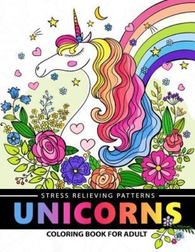 Cover for A Fantasy Adult Coloring Books · Unicorn Coloring Book for Adults (Paperback Book) (2017)