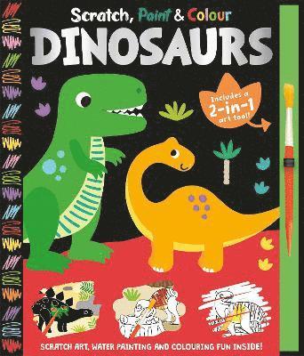 Cover for Georgie Taylor · Scratch, Paint &amp; Colour Dinosaurs - Scratch, Paint &amp; Colour (Hardcover bog) (2025)