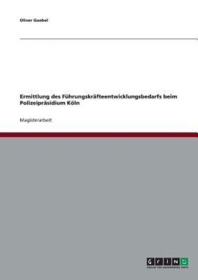 Cover for Goebel · Ermittlung des Führungskräfteent (Book) [German edition] (2013)