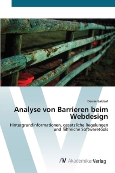 Cover for Baldauf · Analyse von Barrieren beim Webd (Book) (2012)