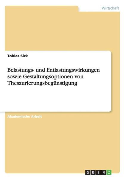 Belastungs- und Entlastungswirkung - Sick - Livros -  - 9783656905387 - 