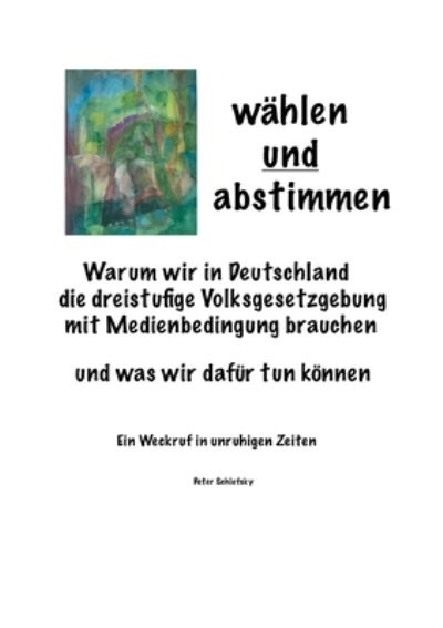 Cover for Peter Schlefsky · Wählen Und Abstimmen (Paperback Book) (2021)