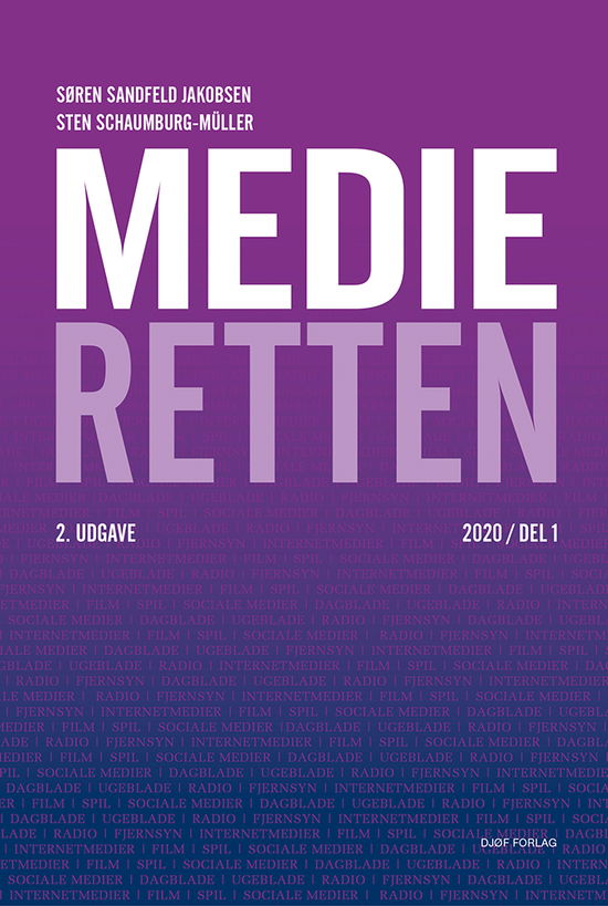 Cover for Søren Sandfeld Jakobsen og Sten Schaumburg-Müller · Medieretten (Sewn Spine Book) [2nd edition] (2020)