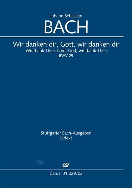 Cover for JS Bach · Kantate Nr.29,KA.CV31.029/03 (Bok)