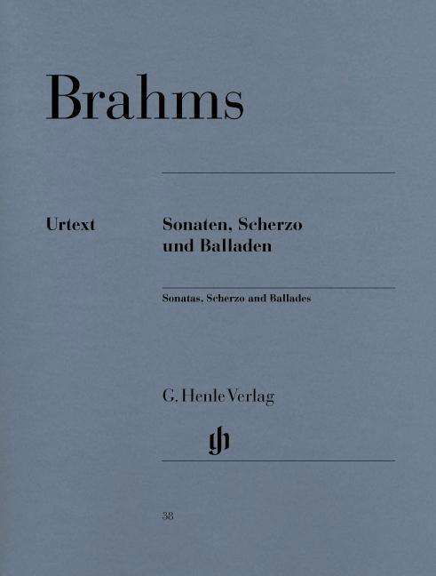 Cover for J. Brahms · Sonaten,Scherzo u.Balla.HN38 (Buch) (2018)