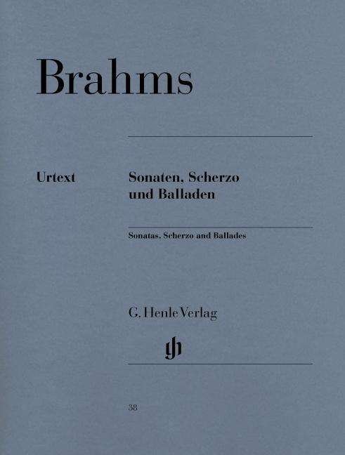 Cover for J. Brahms · Sonaten,Scherzo u.Balla.HN38 (Bog) (2018)
