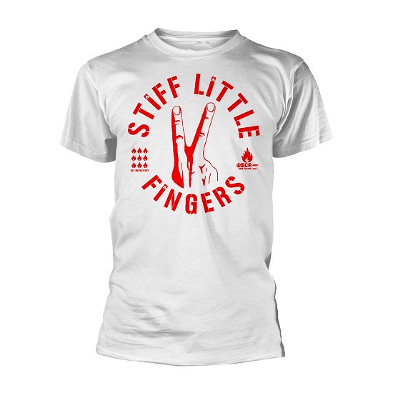 Cover for Stiff Little Fingers · Digits (White) (T-shirt) [size M] [White edition] (2018)