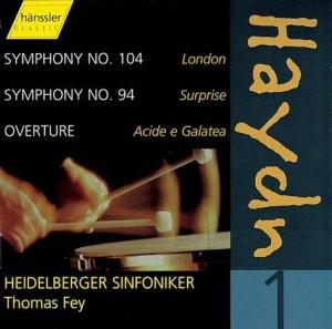 Cover for Fey,thomas / Heidelberger Sinfon · * HAYDN: Symphonies 104,94/Ovrtu (CD) (1999)
