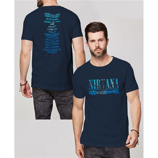 Cover for Nirvana · Nirvana Unisex T-Shirt: Nevermind (Back Print) (T-shirt) [size S] [Blue - Unisex edition]