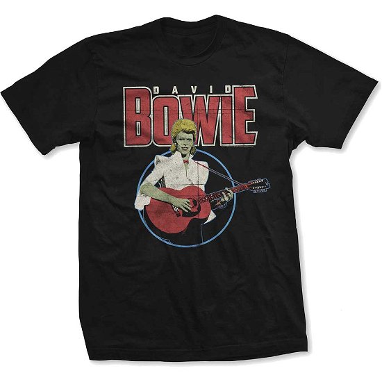 Cover for David Bowie · David Bowie Unisex T-Shirt: Acoustic Bootleg (T-shirt) [size S] [Black - Unisex edition]