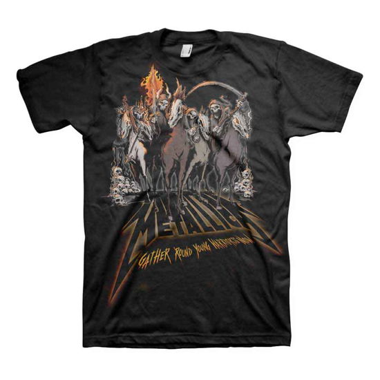 Metallica Unisex T-Shirt: 40th Anniversary Horsemen - Metallica - Koopwaar - PHD - 5056187753388 - 17 december 2021