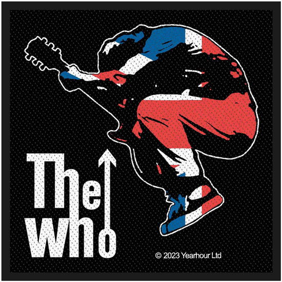 The Who Standard Woven Patch: Pete Jump (Retail Pack) - The Who - Merchandise -  - 5056365726388 - 