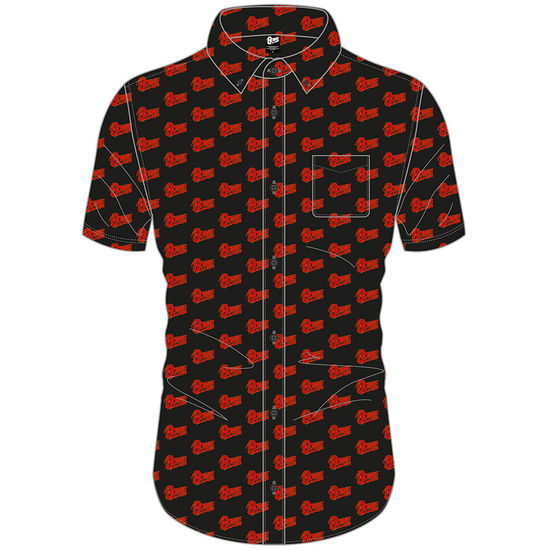 David Bowie Unisex Casual Shirt: Logo Pattern (All Over Print) - David Bowie - Produtos -  - 5056368613388 - 