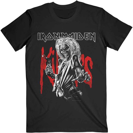 Iron Maiden Unisex T-Shirt: Killers Eddie Large Graphic Distress - Iron Maiden - Merchandise -  - 5056368655388 - January 22, 2021