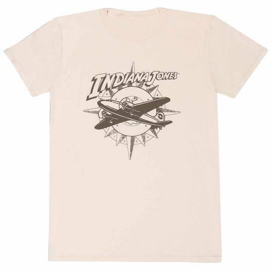 Cover for Indiana Jones: Plane And Compass · Beige (T-Shirt Unisex Tg. XL) (Leksaker)