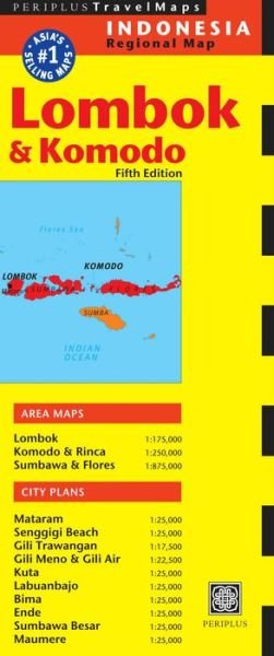 Cover for Periplus Editors · Lombok &amp; Komodo Travel Map Fifth Edition (Kartor) [5 Rev edition] (2014)
