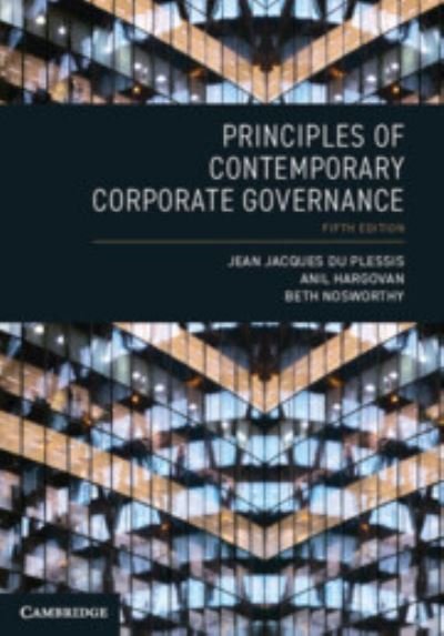 Cover for Du Plessis, Jean Jacques (Deakin University, Victoria) · Principles of Contemporary Corporate Governance (Pocketbok) [5 Revised edition] (2024)
