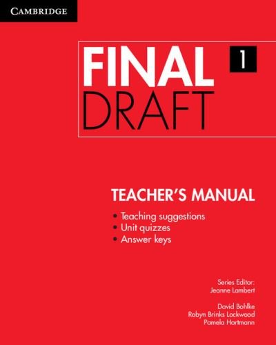Cover for David Bohlke · Final Draft Level 1 Teacher's Manual - Final Draft (Pocketbok) (2015)