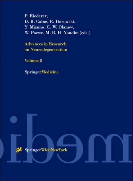 Cover for Advances in Research on Neurodegeneration - Journal of Neural Transmission. Supplementa (Hardcover Book) [2000 edition] (2000)