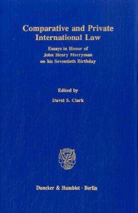 Cover for Clark · Comparative and Private Internati (Bog) (1990)