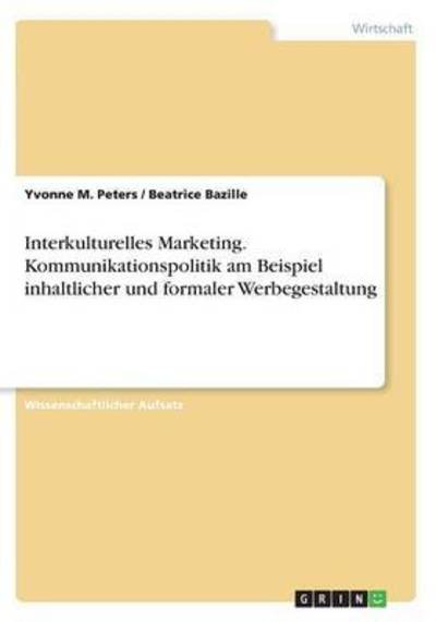 Cover for Peters · Interkulturelles Marketing. Komm (Bog) (2016)