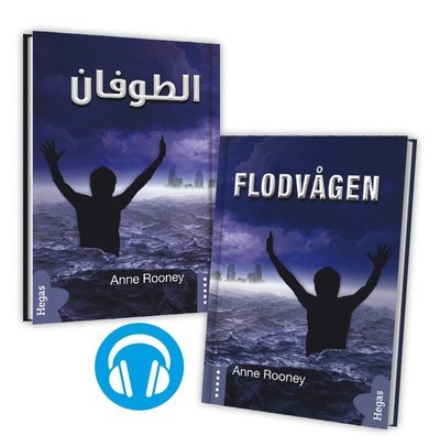 Cover for Anne Rooney · Flodvågen (Tvillingpaket svenska+arabiska) (Bok+CD) (Indbundet Bog) (2018)