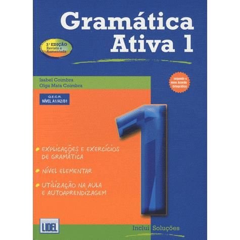 Cover for Isabel Coimbra · Gramatica Ativa 1 - Portuguese course with audio download: A1/A2/B1 (Paperback Book) (2022)