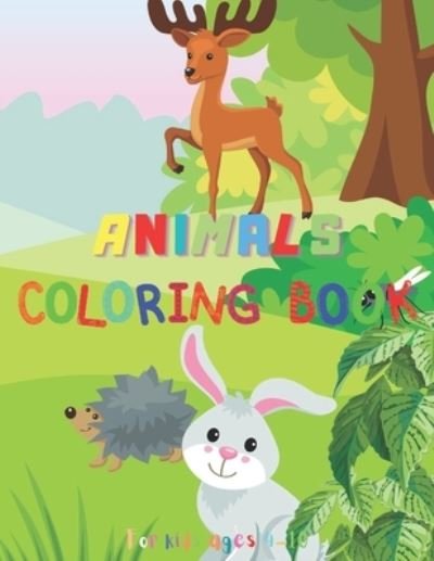 Cover for Area Print · Animals Coloring Book (Paperback Bog) (2021)