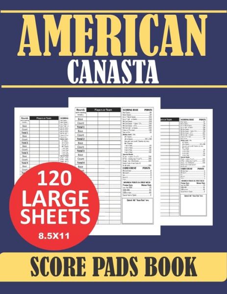 Cover for Steve Rush · American Canasta Score Pads Book (Paperback Book) (2020)