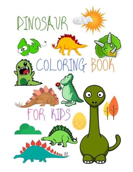 Cover for Let's Color · Dinosaur Coloring Book for Kids (Paperback Bog) (2020)