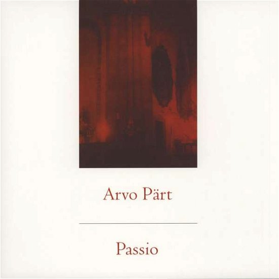 Cover for Arvo Pärt · Passio (LP) (2015)