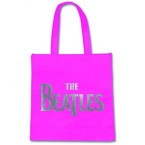 Beatles Eco Bag-Silver Drop T-Magenta - The Beatles - Fanituote -  - 5055295328389 - 