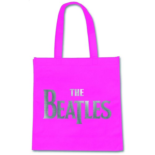 Beatles Eco Bag-Silver Drop T-Magenta - The Beatles - Koopwaar -  - 5055295328389 - 