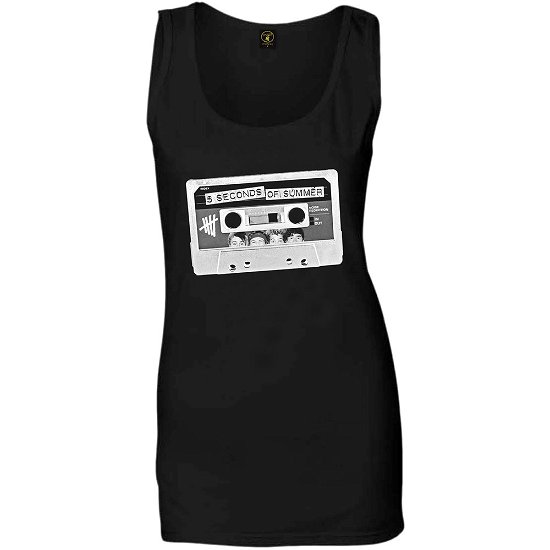 Cover for 5 Seconds of Summer · 5 Seconds of Summer Ladies Vest T-Shirt: Tape (T-shirt) [size S] [Black - Ladies edition]