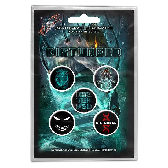 Cover for Disturbed · Disturbed Button Badge Pack: Evolution (Retail Pack) (MERCH) (2019)