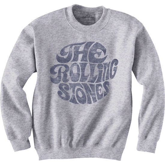 Cover for The Rolling Stones · The Rolling Stones Unisex Sweatshirt: Vintage 70s Logo (Grey) (CLOTHES) [size XS] [Grey - Unisex edition] (2020)