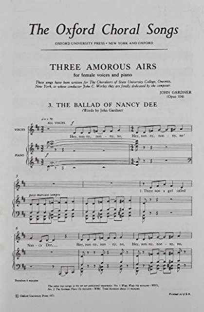 The Ballad of Nancy Dee (Sheet music) [Vocal score edition] (2024)