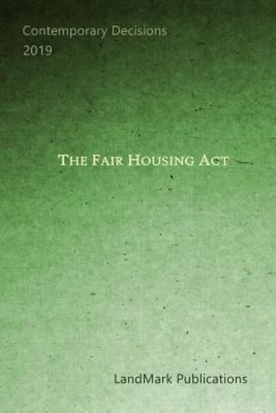 Cover for Landmark Publications · The Fair Housing ACT (Paperback Book) (2019)