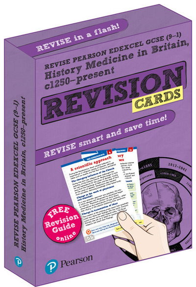 Pearson REVISE Edexcel GCSE History Medicine in Britain: Revision Cards incl. online revision and quizzes - for 2025, 2026 exams - Pearson Revise - Kirsty Taylor - Bøger - Pearson Education Limited - 9781292257389 - 14. januar 2019
