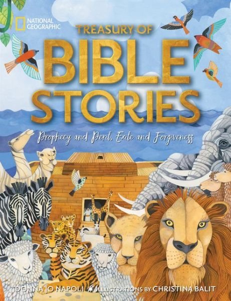 Cover for National Geographic Kids · Treasury of Bible Stories: A Mosaic of Prophets, Kings, Families, and Foes (Hardcover Book) (2019)