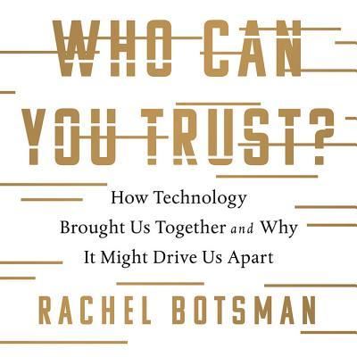 Cover for Rachel Botsman · Who Can You Trust? (CD) (2017)