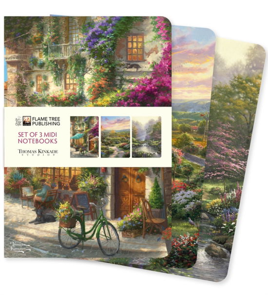 Cover for Thomas Kinkade Set of 3 Midi Notebooks - Midi Notebook Collections (Skrivemateriell) (2026)