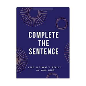 Cover for The School of Life · Complete the Sentence: Find out what’s really on your mind (Flashkort) (2025)