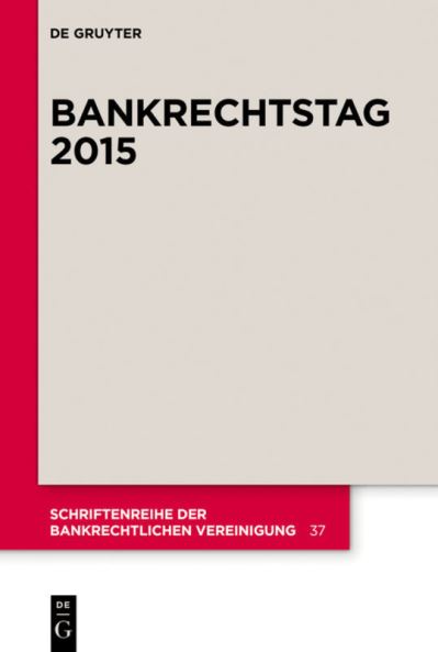 Cover for Elke Gurlit · Bankrechtstag 2015 (Paperback Book) (2015)