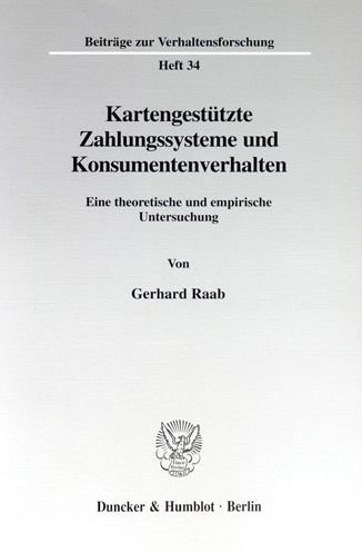 Cover for Raab · Kartengestützte Zahlungssysteme un (Book) (1998)