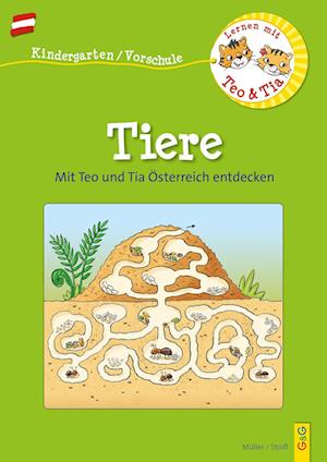 Cover for Verena Müller · Österreich entdecken mit Teo und Tia - Tiere (Paperback Book) (2022)