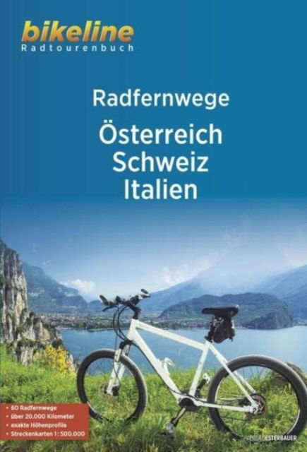 Cover for Osterreich, Schweiz, Italien Radfernwege - Radtourenbucher (Paperback Book) (2023)