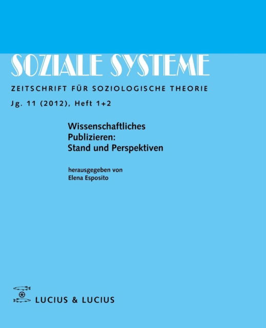 Cover for Elena Esposito · Wissenschaftliches Publizieren (Paperback Book) (2005)